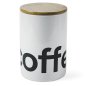 Villa D'Este Βάζο καφέ 750 ml από κεραμικό με καπάκι από Bamboo 5909044