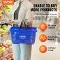 Φορητό Καλάθι Αγορών VEVOR 24L με Χειρολαβή & Βάση (12 τεμ) - Μπλε GXSBSSLGWLGXYP9YPV0