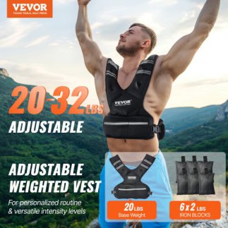 VEVOR Ρυθμιζόμενο Γιλέκο Βάρους 20-32lb για Άνδρες & Γυναίκες για Προπόνηση & Τρέξιμο KDJZLKXFMD301DI6OV0