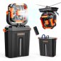 VEVOR Ανεμιστήρας Ομίχλης 2400 RPM με Δεξαμενή 12L, Μπαταρία 20000mAh, 4 Ταχύτητες & 3 Λειτουργίες Φωτισμού για Εσωτερικούς & Εξ