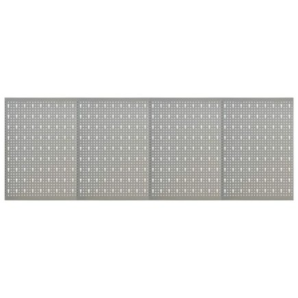 vidaXL Πλάτες Εργαλείων Τοίχου Διάτρητες 4 τεμ. 40 x 58 εκ. Ατσάλινες 145350