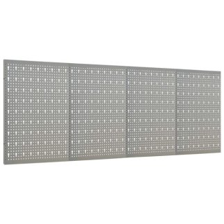 vidaXL Πλάτες Εργαλείων Τοίχου Διάτρητες 4 τεμ. 40 x 58 εκ. Ατσάλινες 145350