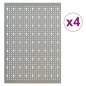 vidaXL Πλάτες Εργαλείων Τοίχου Διάτρητες 4 τεμ. 40 x 58 εκ. Ατσάλινες 145350