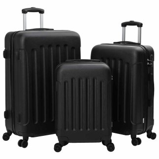 vidaXL Σετ 3 τμχ Βαλίτσες Σκληρού Κελύφους Με Ρόδες - Ανθεκτικές και Κομψές για Ταξίδια 42006229