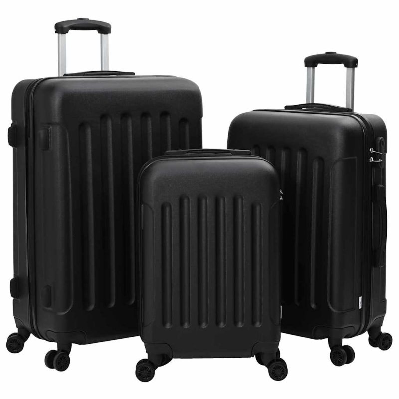 vidaXL Σετ 3 τμχ Βαλίτσες Σκληρού Κελύφους Με Ρόδες - Ανθεκτικές και Κομψές για Ταξίδια 42006229