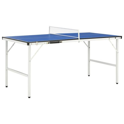 vidaXL Φορητό Τραπέζι Πινγκ Πονγκ 152x76x66 εκ. Μπλε 91946