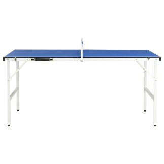 vidaXL Φορητό Τραπέζι Πινγκ Πονγκ 152x76x66 εκ. Μπλε 91946