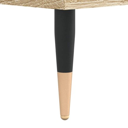 vidaXL Επιπλο Αποθήκευσης Δίσκων Βινυλίου 100x38x48 cm με Βιομηχανικά Σιδερένια Πόδια 831743
