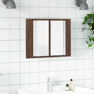 vidaXL Ντουλάπι LED με Καθρέπτη Μακιγιάζ 822843
