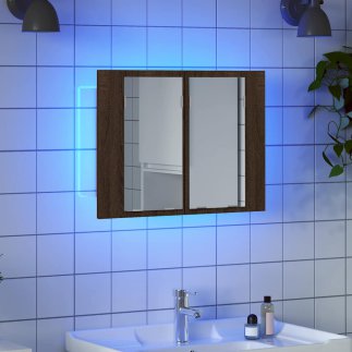 vidaXL Ντουλάπι LED με Καθρέπτη Μακιγιάζ 822843