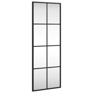 vidaXL Καθρέφτης Τοίχου με Μαύρο Πλαίσιο 30x80 cm 358642