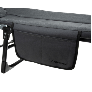 Πτυσσόμενο Κρεβάτι Camping με Στρώμα 200 x 65 x 30 cm Γκρι 25380 Trizand