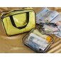 Verk Group Σετ Διάφανες Καλλυντικές Τσάντες 3 σε 1 για Ταξίδια Αεροπλάνου 5907451375594