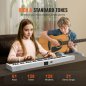 Φορητό Πιάνο 61 Πλήκτρων VEVOR με Bluetooth MIDI Λευκό ZDSMGQ61JBSW9CBHXV9