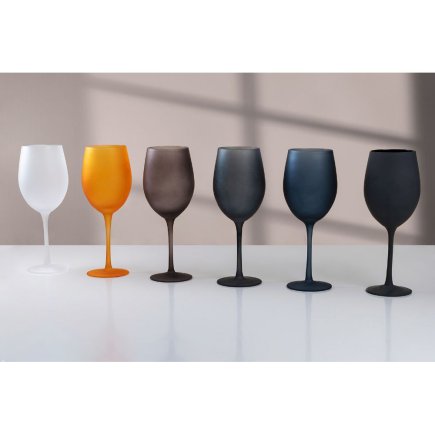 Villa D'Este Σετ 6 ποτήρια 650 ml από γυαλί με frosted εφέ Cala Dorada New 5903567