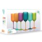 Villa D'Este Σετ 6 ποτήρια 450 ml από γυαλί με εφέ frosted Color Shock 5915505
