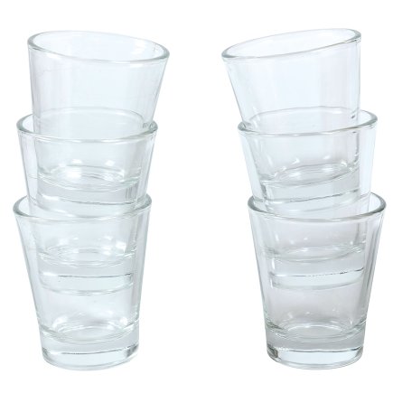 Galileo Σετ 6 ποτηράκια καφέ 90 ml από γυαλί Espressino 5910644