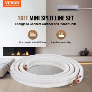 Σετ Σωληνώσεων VEVOR Mini Split 6.4x9.5 x4876.8mm Χαλκός AC με Καλώδιο Σύνδεσης KDLJGTJ14INCM0ASYV0