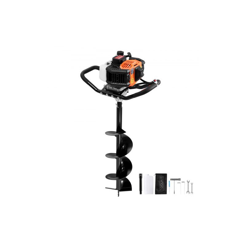 VEVOR Τρυπάνι Γαιών Βενζίνης 52CC 1450W με 8" Μύτη & 1 Προέκταση RYLXZ8YC1G52RTZUCV0