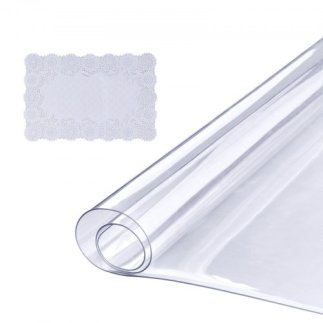 Διαφανές Προστατευτικό Τραπεζιού VEVOR, 18" x 36", 1.5 mm PVC, Αδιάβροχο Κάλυμμα Τραπεζιού  ZFXZBYCTMSPVCVCZAV0