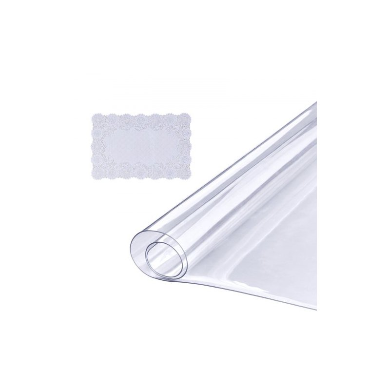 Διαφανές Προστατευτικό Τραπεζιού VEVOR, 18" x 36", 1.5 mm PVC, Αδιάβροχο Κάλυμμα Τραπεζιού ZFXZBYCTMSPVCVCZAV0