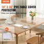 Διαφανές Προστατευτικό Τραπεζιού VEVOR, 18" x 36", 1.5 mm PVC, Αδιάβροχο Κάλυμμα Τραπεζιού ZFXZBYCTMSPVCVCZAV0