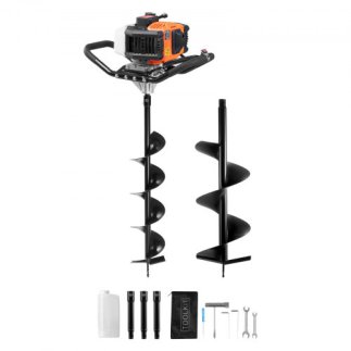 VEVOR  Βενζινοκίνητο Τρυπάνι Οπών 52CC 1450W με Δράπανα 6" & 10" & 3 Προεκτάσεις RYLXZ6YC10YC4PIY3V0