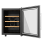 Cecotec Συντηρητής Κρασιών Bolero GrandSommelier 1255 CoolWood, 53.5x 34.5x47.7 cm, Χωρητικότητα 12 Φιάλες, Αθόρυβο 35dB, Θερμοκ