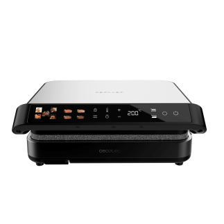 Cecotec Τοστιέρα - Γκριλ Rock'nGrill 2000W PerfectCook με Αποσπώμενες Πλάκες RockStone Κατάλληλες για Πλυντήριο Πιάτων και Άνοιγ