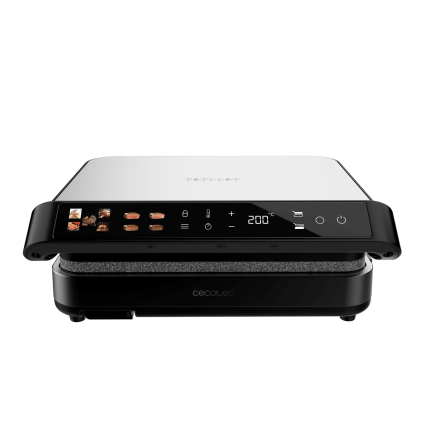 Cecotec Τοστιέρα - Γκριλ Rock'nGrill 2000W PerfectCook με Αποσπώμενες Πλάκες RockStone Κατάλληλες για Πλυντήριο Πιάτων και Άνοιγ