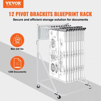 Φορητή Θήκη Σχεδίων VEVOR με 12 Βραχίονες 240 lbs LTJJS12CYDS0N873YV0