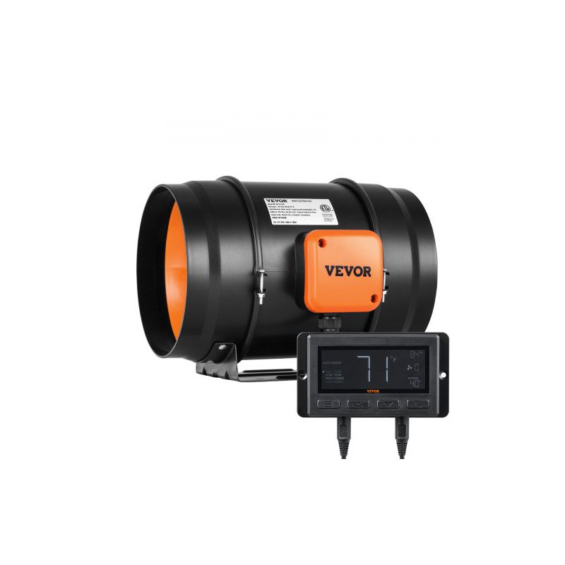 VEVOR 8" Αεραγωγός Εξαερισμού με Ρυθμιζόμενη Ταχύτητα XLGDFJYCHSEC8T5SCV2