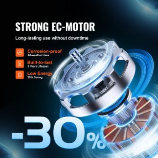 VEVOR 8" Αεραγωγός Εξαερισμού με Ρυθμιζόμενη Ταχύτητα  XLGDFJYCHSEC8T5SCV2