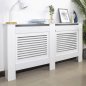 BAKAJI Κάλυμμα καλοριφέρ από ξύλο MDF 152x19x82cm Κάλυψη καλοριφέρ λευκό 02826251