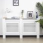 BAKAJI Κάλυμμα καλοριφέρ από ξύλο MDF 152x19x82cm Κάλυψη καλοριφέρ λευκό 02826251