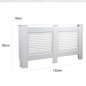 BAKAJI Κάλυμμα καλοριφέρ από ξύλο MDF 152x19x82cm Κάλυψη καλοριφέρ λευκό 02826251