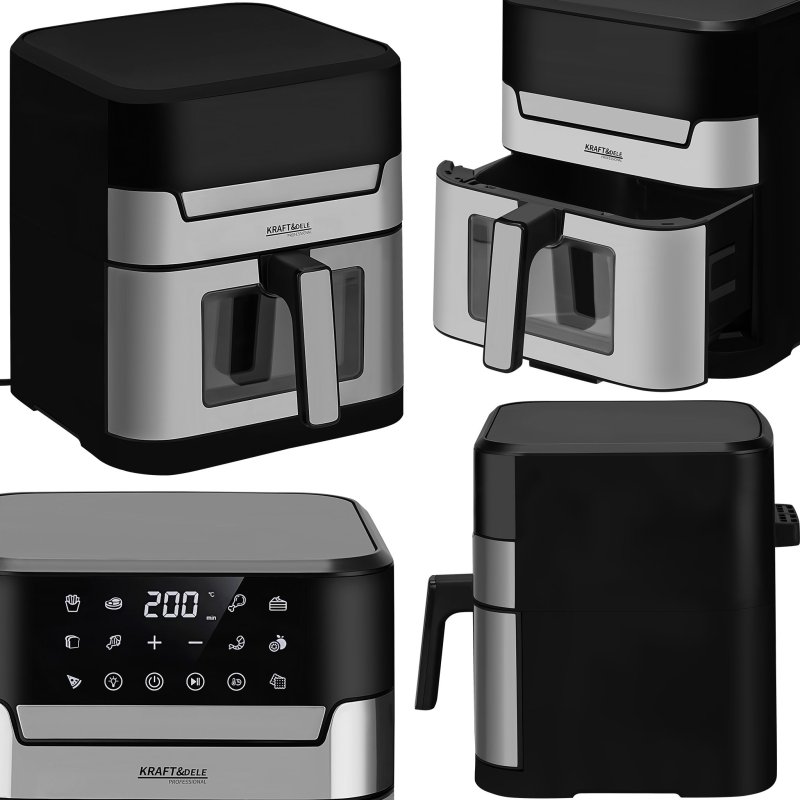 Kraft&Dele Φριτέζα Αέρος 2200W Air Fryer 8 lt KD-4109