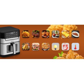 Kraft&Dele Φριτέζα Αέρος 2200W Air Fryer 8 lt KD-4109