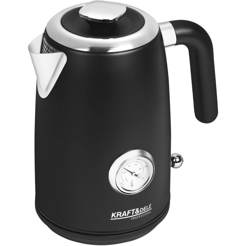 Kraft&Dele Ηλεκτρικός Βραστήρας 1lt 2200W με Περιστρεφόμενη Βάση 360° KD-4153