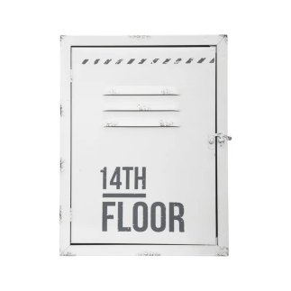 Μεταλλική Κλειδοθήκη Τοίχου 6 Θέσεων 23.5 x 9 x 30 cm Χρώματος Λευκό Atmosphera 141187-White