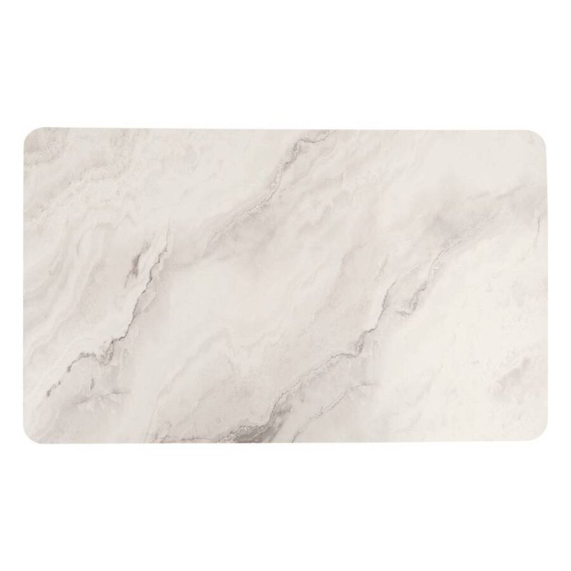 5FIVE Simply smart Αντιολισθητικό Χαλί 75 × 45 cm με εφέ Λευκό Μάρμαρο 202470A-WMarble