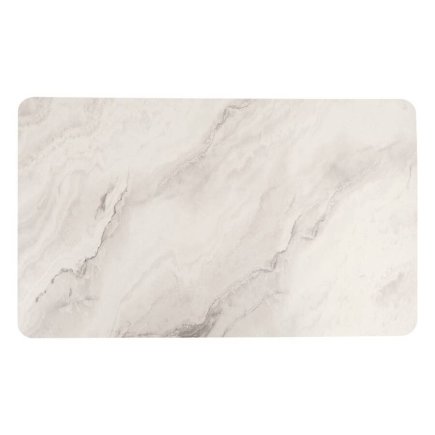 5FIVE Simply smart Αντιολισθητικό Χαλί 75 × 45 cm με εφέ Λευκό Μάρμαρο 202470A-WMarble