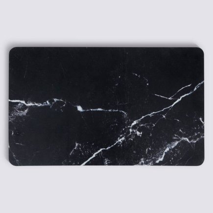 5FIVE Simply smart Αντιολισθητικό Χαλί 75 × 45 cm με εφέ Μαύρο Μάρμαρο 202470A-BMarble