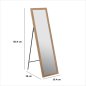 5FIVE Simply smart Καθρέφτης Δαπέδου Πλήρους Υψούς 125 cm Φυσικό Ξύλο 121110A-Oak