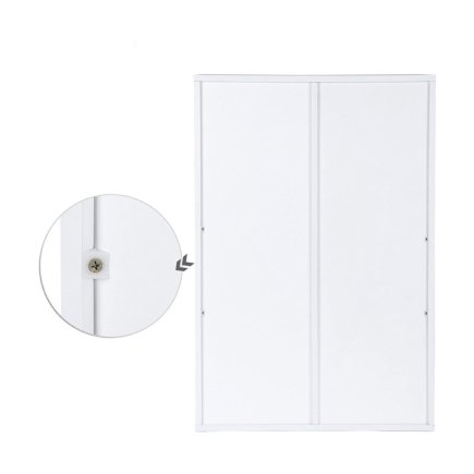 Ξύλινη Βιβλιοθήκη με 6 Ράφια 65.5 x 30 x 97.5 cm Χρώματος Λευκό VASAGLE LBC203D