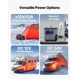 VEVOR Φορητός Πετρελαιοκίνητος Θερμαντήρας 8KW, DC 12V/24V, με Έλεγχο Bluetooth, Τηλεχειριστήριο, Οθόνη LCD, 5 Λ Δεξαμενή Καυσίμ