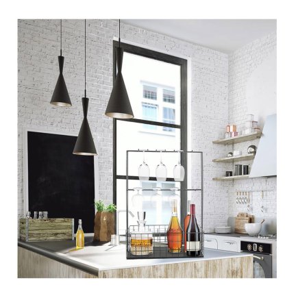 Μεταλλικό Μίνι Μπαρ με 16 Άγκιστρα 44.5 x 18.2 x 62 cm Home Deco Factory KA2953
