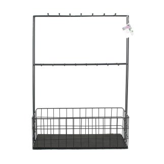 Μεταλλικό Μίνι Μπαρ με 16 Άγκιστρα 44.5 x 18.2 x 62 cm Home Deco Factory KA2953