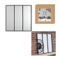 Μεταλλικός Τετράγωνος Καθρέπτης 61.5 x 2 x 61.5 cm Home Deco Factory HD4366