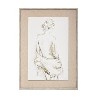 Υφασμάτινος Πίνακας σε Καμβά με Κορνίζα 51 x 71 cm Nude Portrait Atmosphera 173911